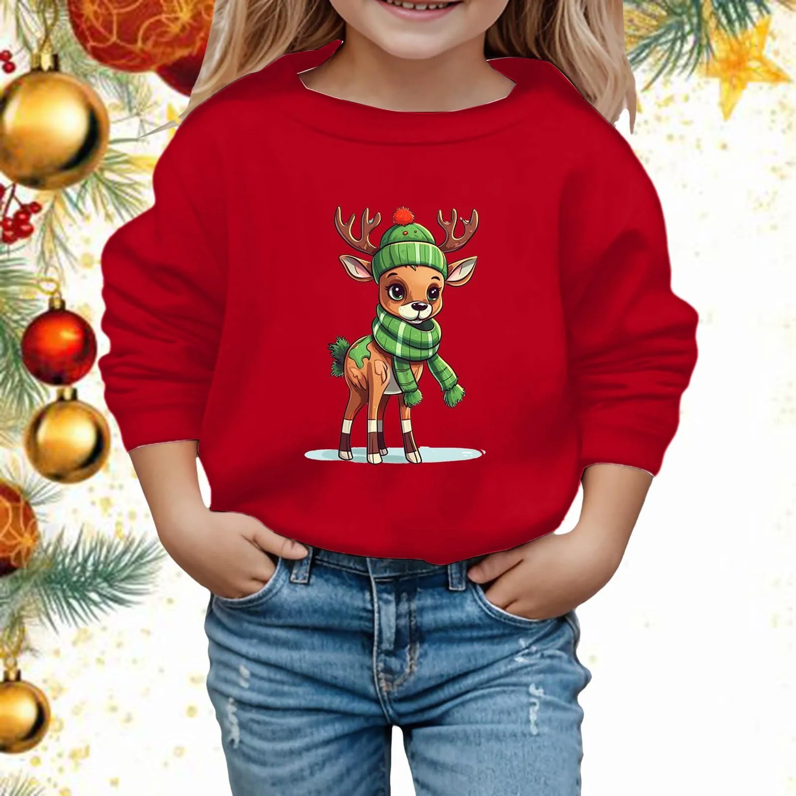 Різдвяний світшот для дівчат, фото №3