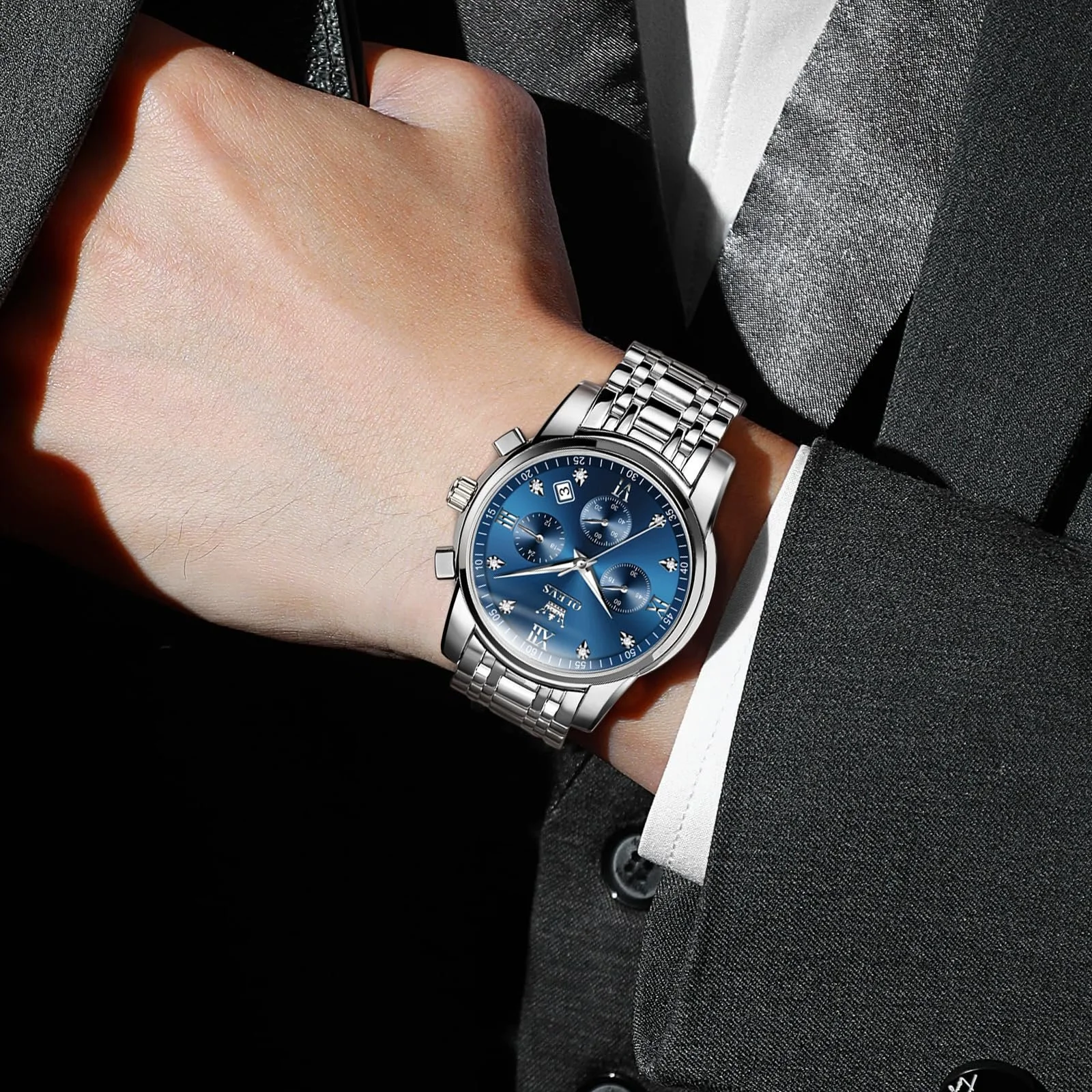 Годинник OLEVS Кварцовий Аналоговий Чоловічий, фото №3