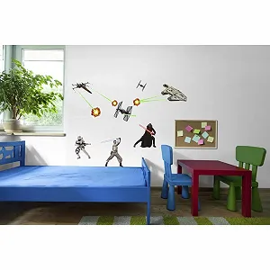 Наклейка на стіну Komar Deco Sticker Star Wars 14001H Чорний/Білий/Сірий synthetic.ua - Фото 1