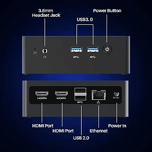 Мини ПК AWOW AK34 / Intel Celeron N3450 / RAM 8GB / SSD 128GB / 2 x HDMI / LAN / Wi-Fi 5 / Bluetooth 4 / Windows 11 / Серый цена на synthetic.ua - Фото 1 Мини ПК AWOW AK34 / Intel Celeron N3450 / RAM 8GB / SSD 128GB / 2 x HDMI / LAN / Wi-Fi 5 / Bluetooth 4 / Windows 11 / Серый synthetic.ua - Фото 1