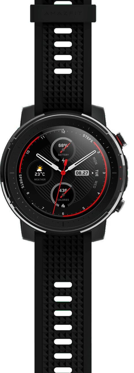 Смарт-годинник Amazfit Stratos 3 34 мм / GPS / Wi-Fi / Bluetooth 5.0 / Вологозахист 5 АТМ / Black (A1929), фото №5