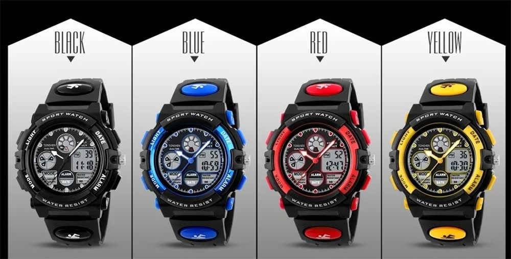 Водонепроникний Спортивний Годинник для Жінок Чоловіків Цифровий LED Електронний, фото №7