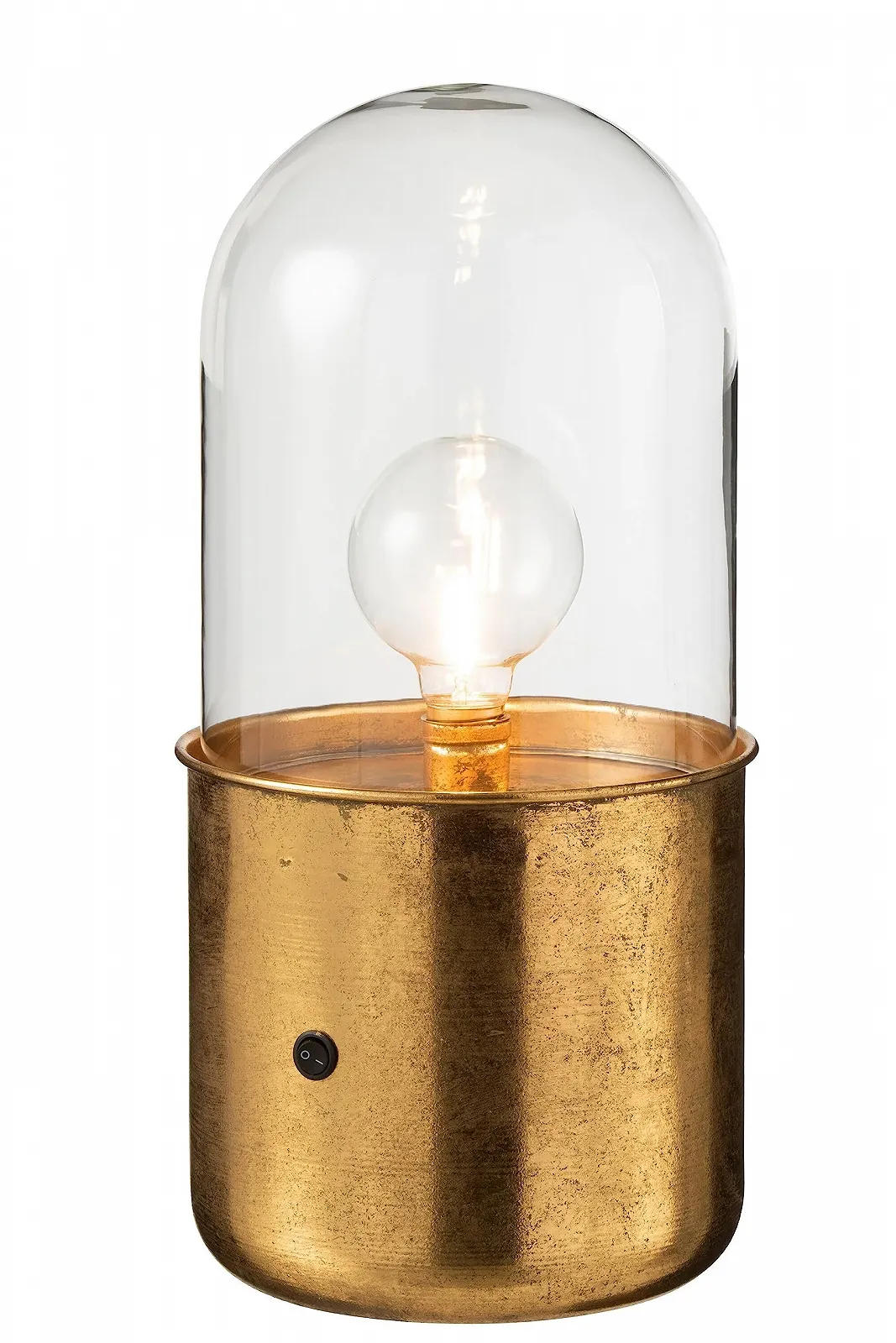 Настільна лампа J-Line Antique LED Glass/Zinc Gold Large, фото №2