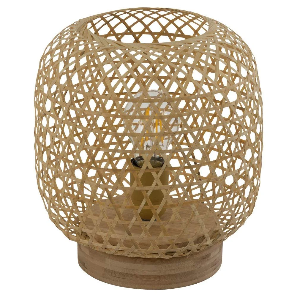 Настольная лампа Globo Bamboo 1x E27 Ø23.5 x 27 см Natural, фото №1