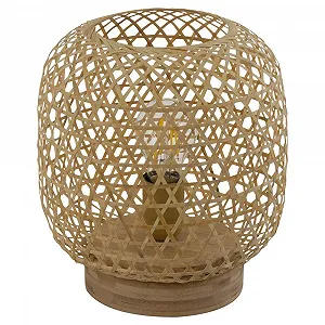Настольная лампа Globo Bamboo 1x E27 Ø23.5 x 27 см Natural - Фото 1