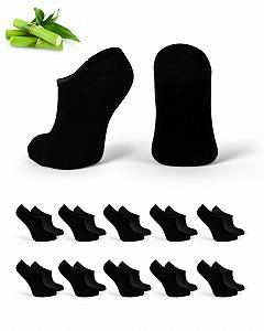 Носки Treasure Basic Бамбуковые 10 пар - 37-41 - Trainer No Show, Невидимые Унисекс Бамбуковые носки, Дышащие - Фото 1