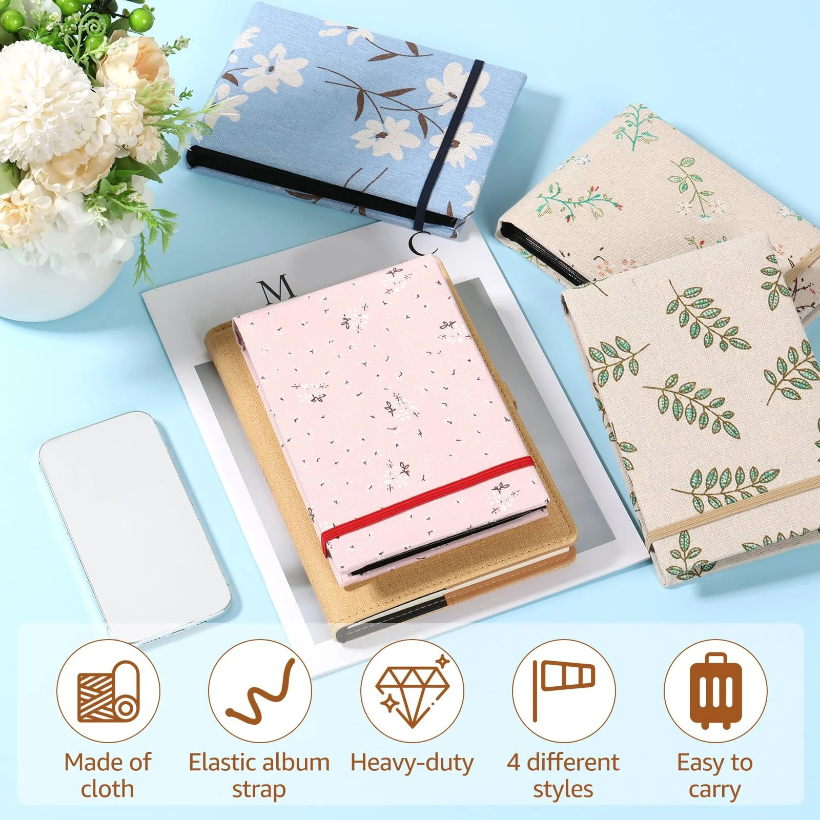 Фотоальбом Gatphy, набор 4 шт, Мини фотоальбом-книжка, 6 x 4 дюйма, 400 фотографий, Тканевая обложка, Портативный, для свадьбы и семьи, фото №7 Фотоальбом Gatphy, набор 4 шт, Мини фотоальбом-книжка, 6 x 4 дюйма, 400 фотографий, Тканевая обложка, Портативный, для свадьбы и семьи, фото №7