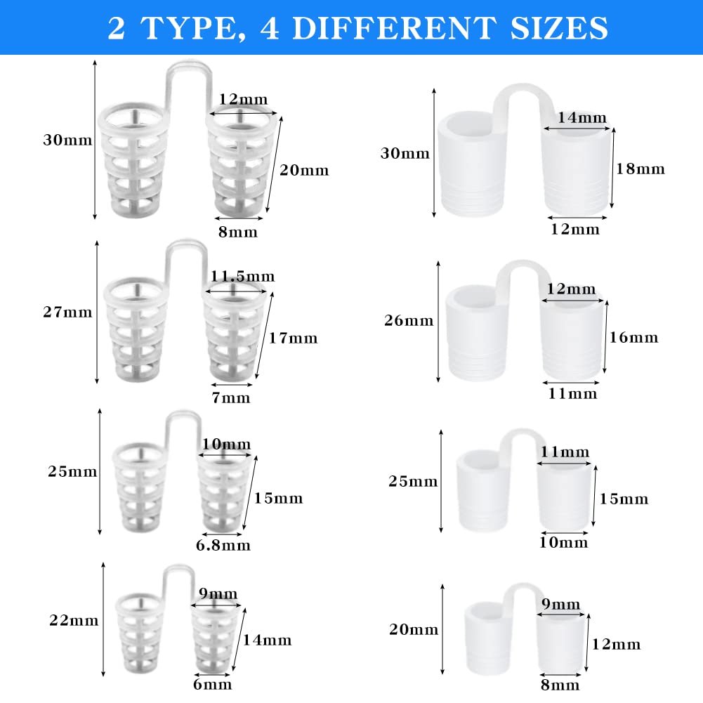 Засіб від хропіння Силіконовий кліпс для носа 8 шт, фото №4