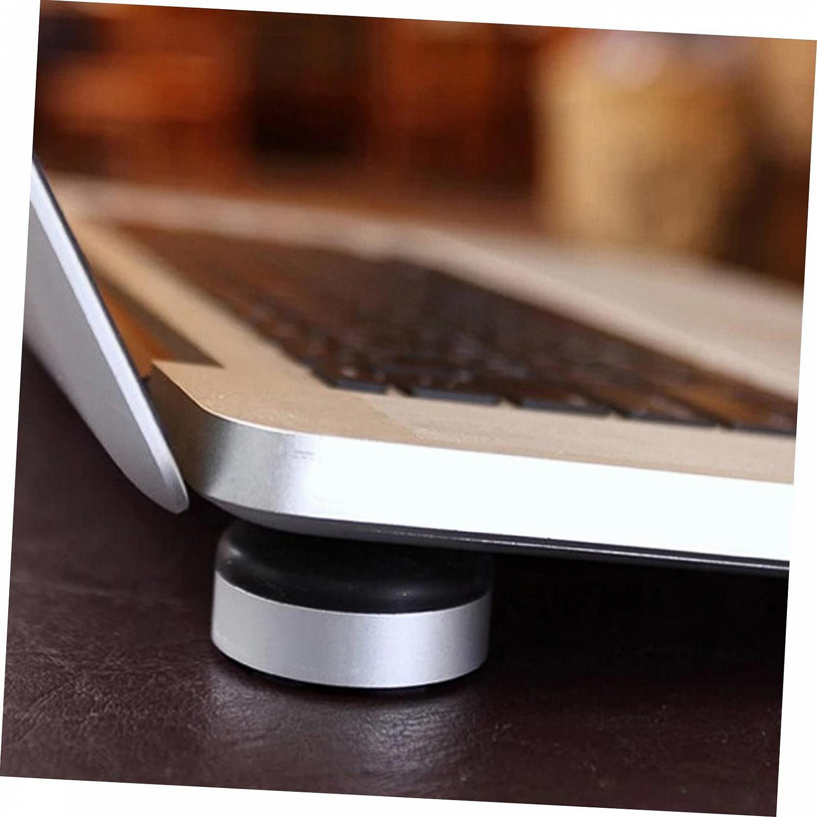 Підставка для ноутбука SEWACC Портативна з базовою подушкою для відведення тепла Чорний для дому, офісу, стабільна, нековзна, ергономічна, фото №4 Підставка для ноутбука SEWACC Портативна з базовою подушкою для відведення тепла Чорний для дому, офісу, стабільна, нековзна, ергономічна, фото №4