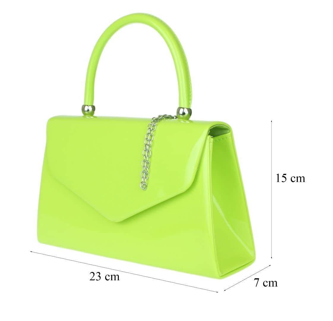 Клатч Girly Handbags лакированный, женский, маленький жесткий, фото №2