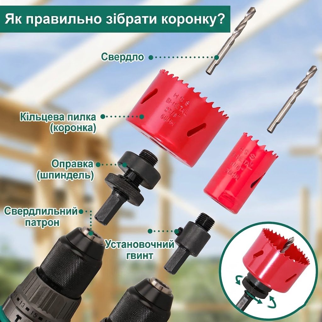 Набір біметалічних кільцевих пил Hychika / 19 мм - 68 мм / 17 предметів / Червоний, фото №4 Набір біметалічних кільцевих пил Hychika / 19 мм - 68 мм / 17 предметів / Червоний, фото №4