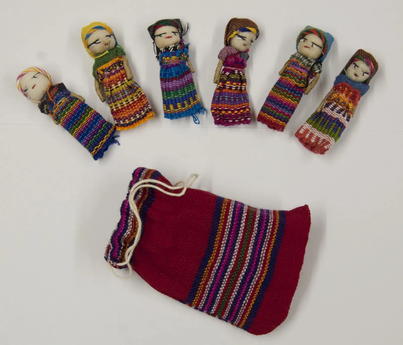 Ляльки Unbekannt Worry набір з 6 в мішечку, фото №1