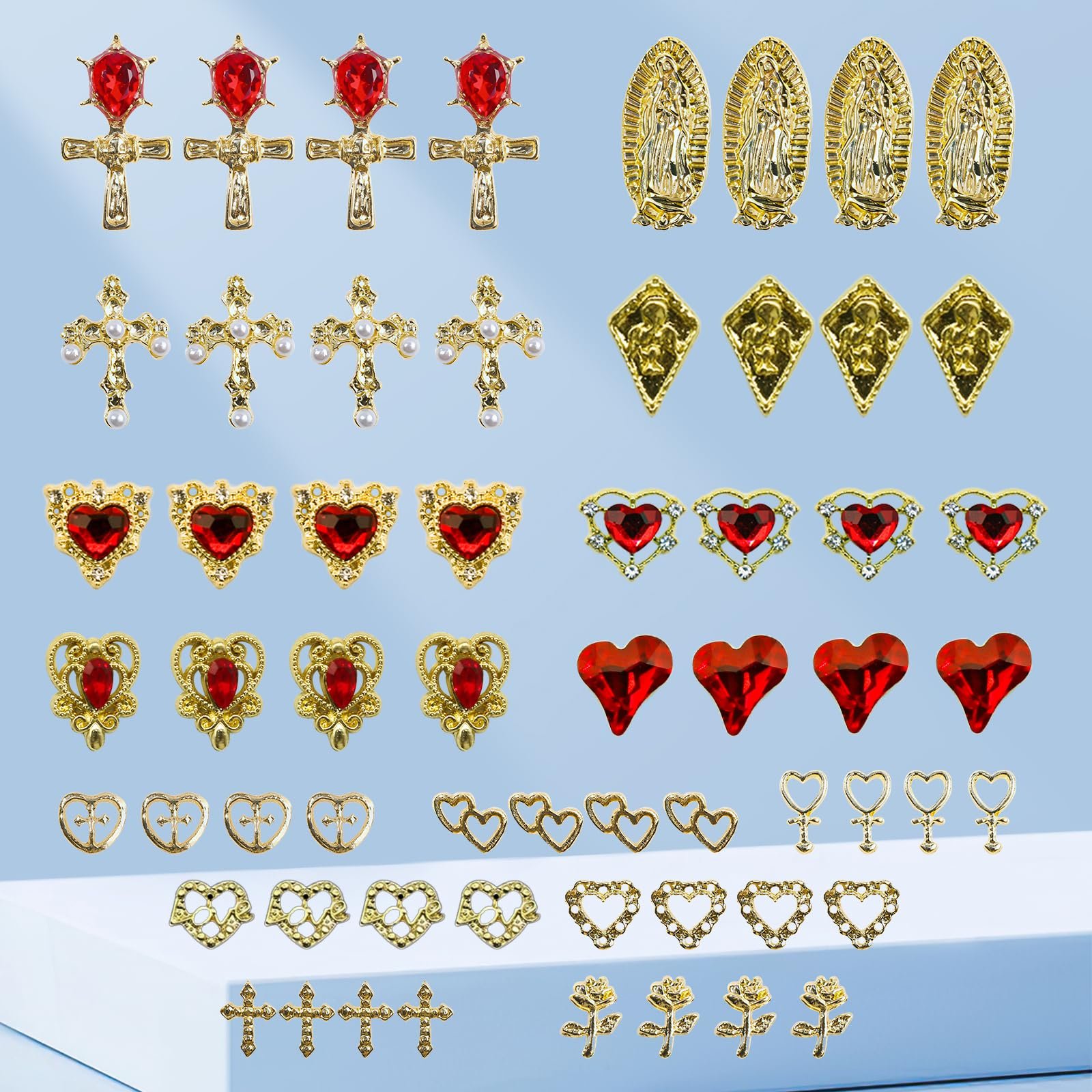 Украшения для ногтей 60 шт., 2k стиль, маленькие подвески и драгоценные камни для ногтей, персонализированные аксессуары, различные формы, украшения для ногтей со стразами, фото №5