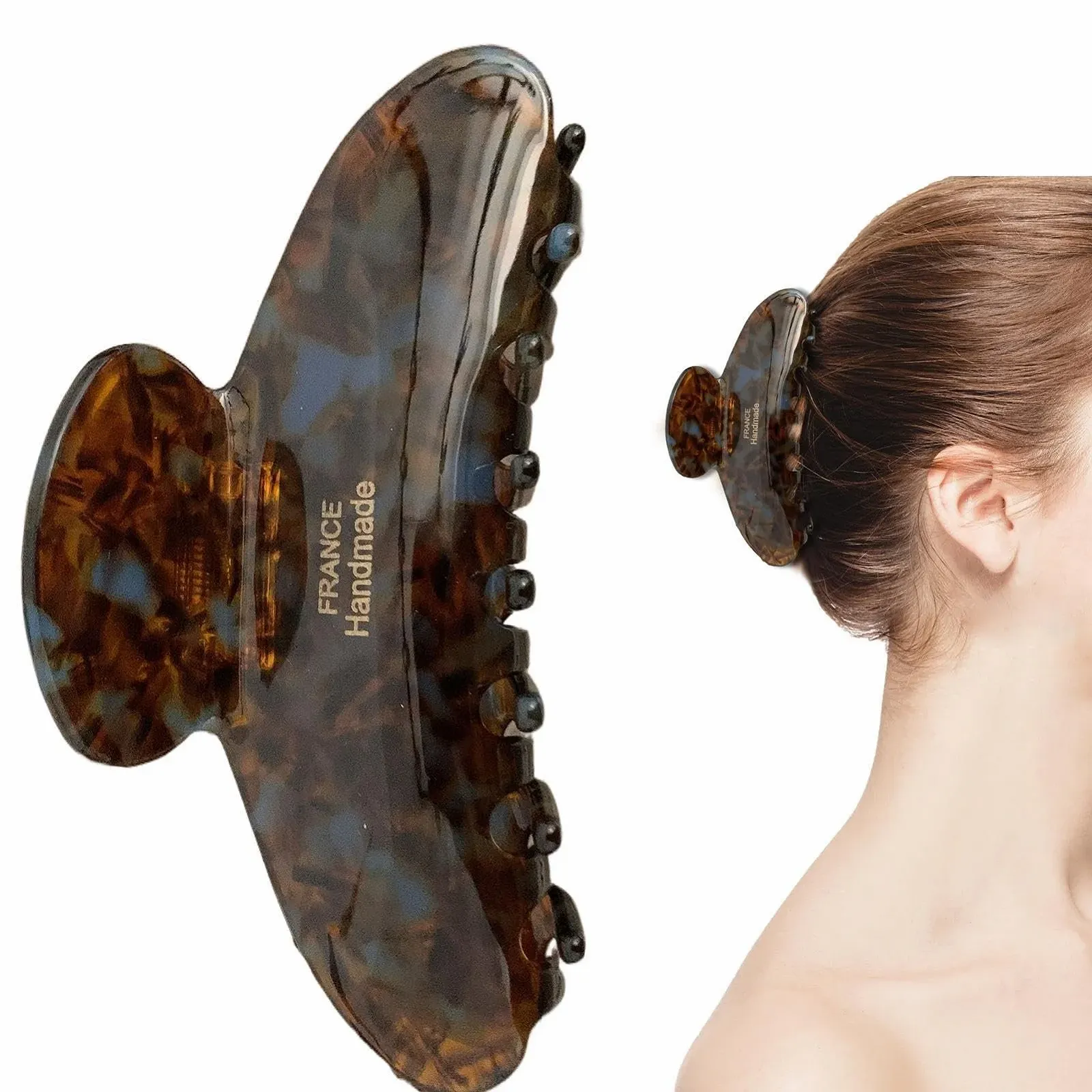 Заколки для волос Черепаха, Большие Заколки для волос - 10.41 см Заколки для волос из ацетата целлюлозы - Прочные Заколки для волос, Заколки для волос во французском стиле для женщин и девочек, фото №9 Заколки для волос Черепаха, Большие Заколки для волос - 10.41 см Заколки для волос из ацетата целлюлозы - Прочные Заколки для волос, Заколки для волос во французском стиле для женщин и девочек, фото №9