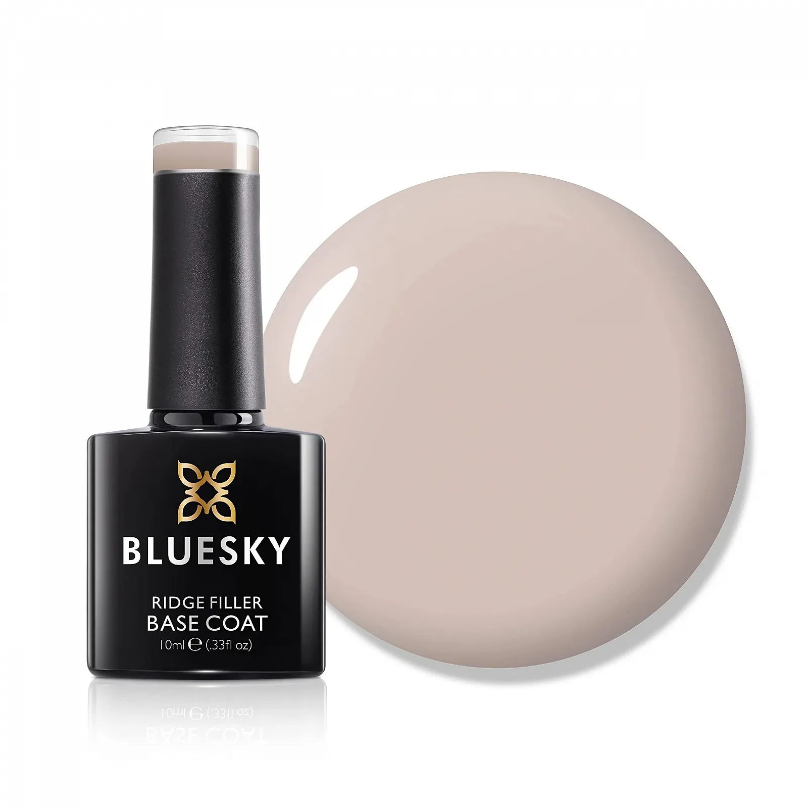 Гель-лак BLUESKY Ridge Filler Base Coat MB07 Nude, 10 мл, фото №1