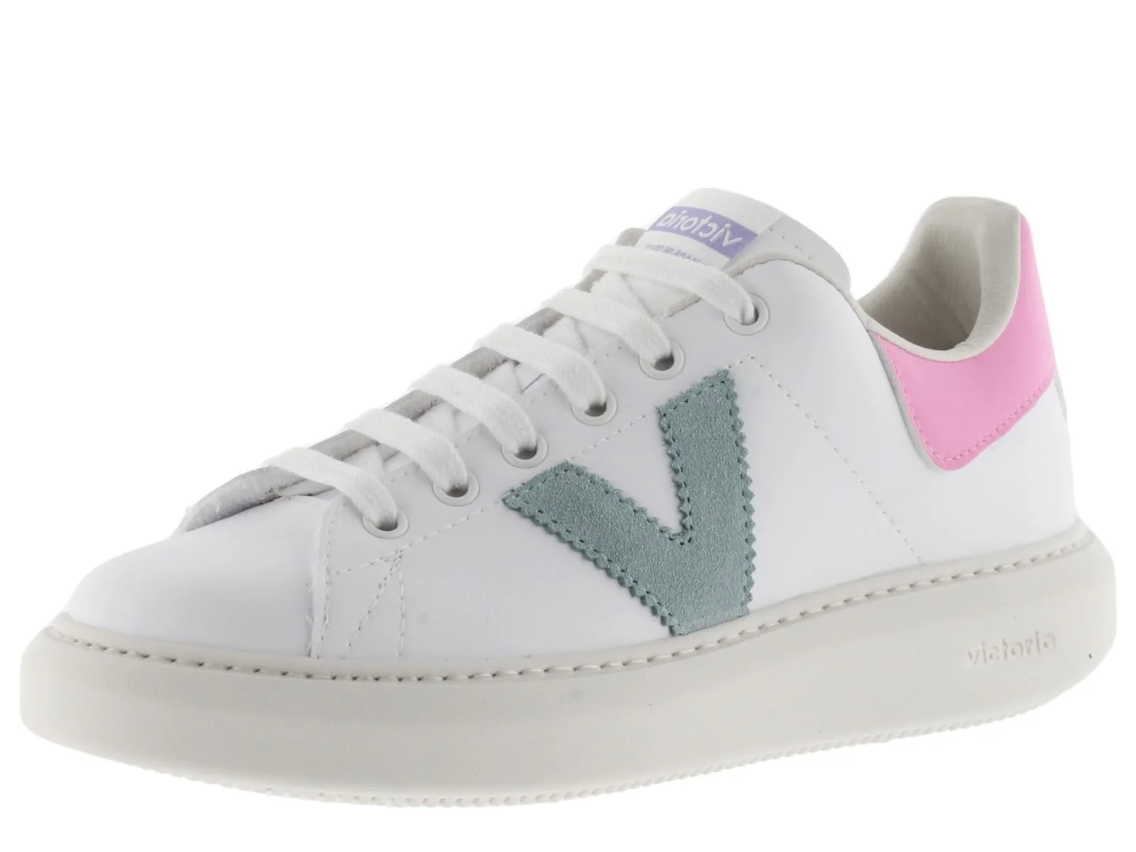 Низькі Кеди Victoria Berlin Шкіра та Контрастні Деталі & Спліт Шкіра Носок 1126142, фото №1