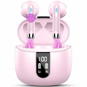 Наушники Bluetooth 5.3 2023 с системой ENC, 4 микрофона, 48 часов, IP7, светодиодный дисплей - Фото 1