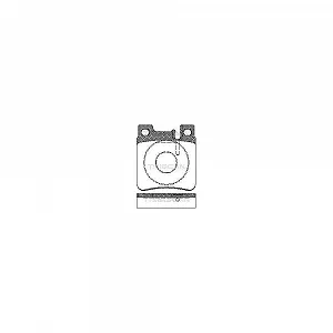 Комплект гальмівних колодок дискового гальма TRISCAN 8110 23003 для CHRYSLER MERCEDES-BENZ - Фото 1