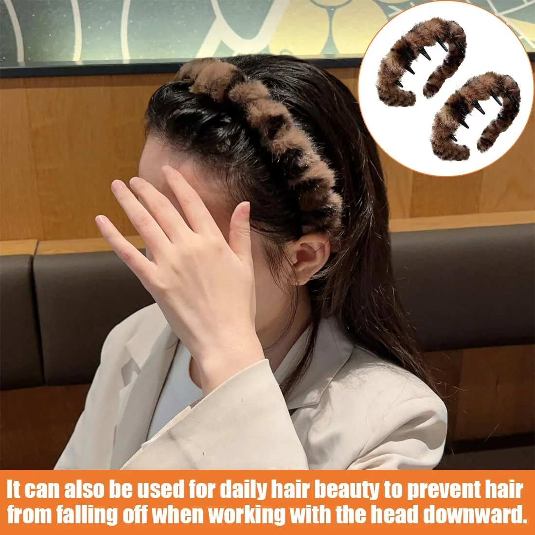 Обруч для волосся Плюшевий, фото №5