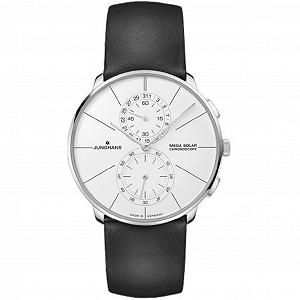 Годинник JUNGHANS Meister Fein Chronoscope Mega Solar Радіокерований Чорний 59/4200.00, сріблястий, Класичний - Фото 1
