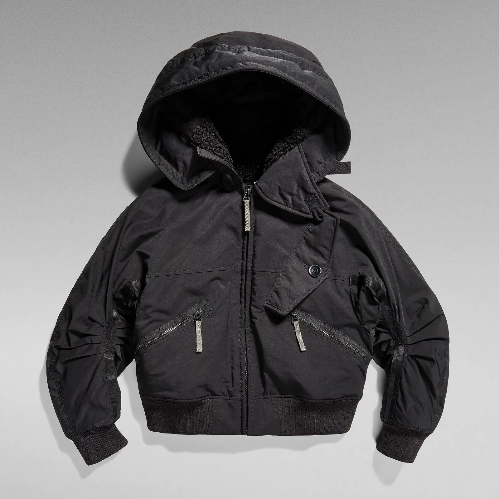 Жіноча куртка G‑Star Hooded Bomber Loose Fit - S, фото №4