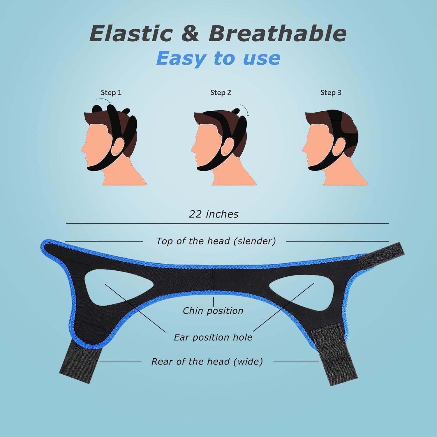 Ремешок для подбородка против храпа для пользователей, фото №7