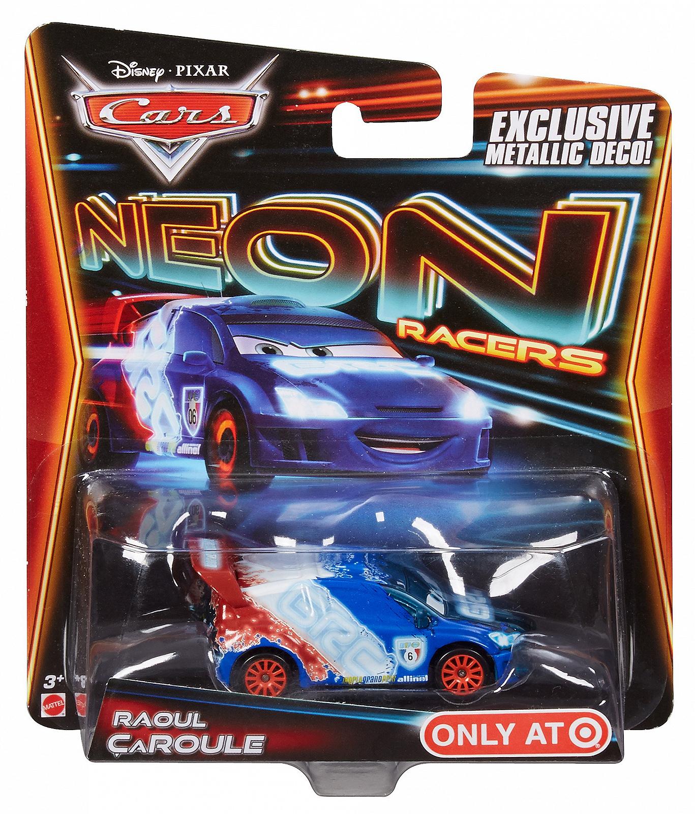 Машинка Disney Pixar Cars Neon Racers Raoul Caroule, фото №2