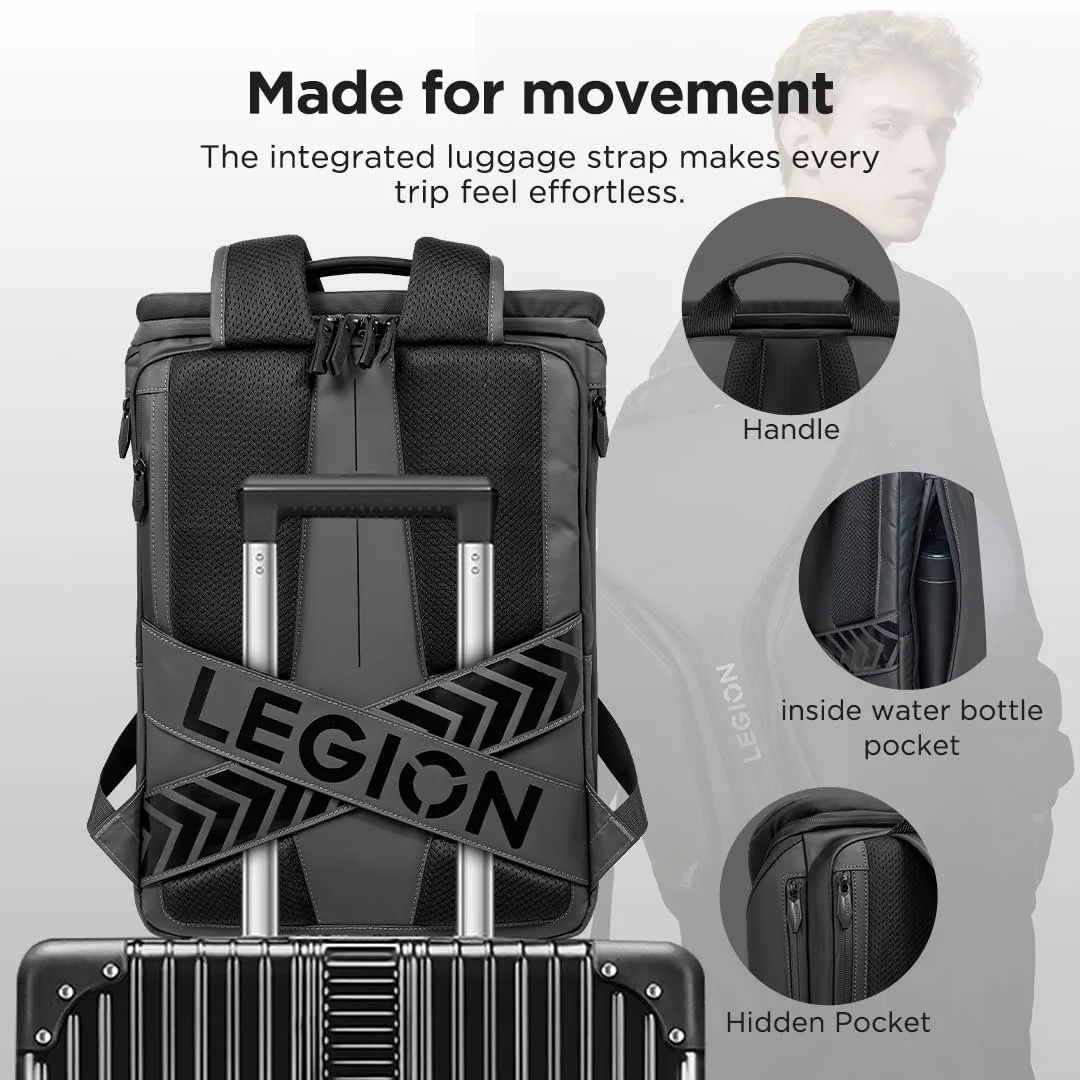 Рюкзак для ноутбука Lenovo Legion GB900 16" Armoured Gaming Черный, фото №5 Рюкзак для ноутбука Lenovo Legion GB900 16" Armoured Gaming Черный, фото №5