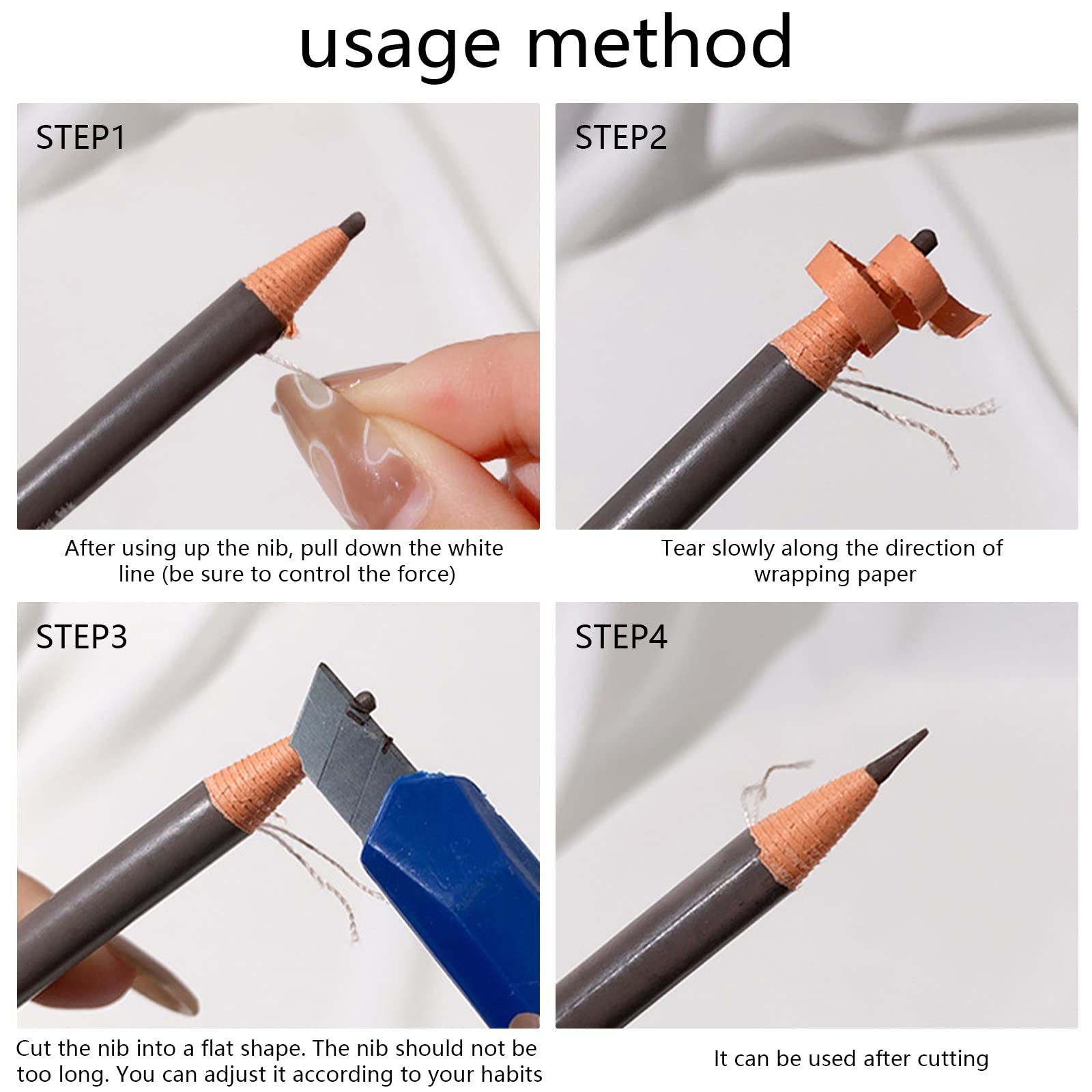 Олівець для брів Double Headed Водостійкий Довговічний, фото №4