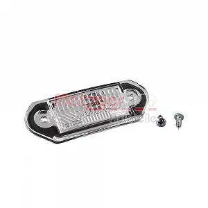 Стекло плафона освещения номерного знака METZGER 2080032 для SKODA VW, левое, правое - Фото 1