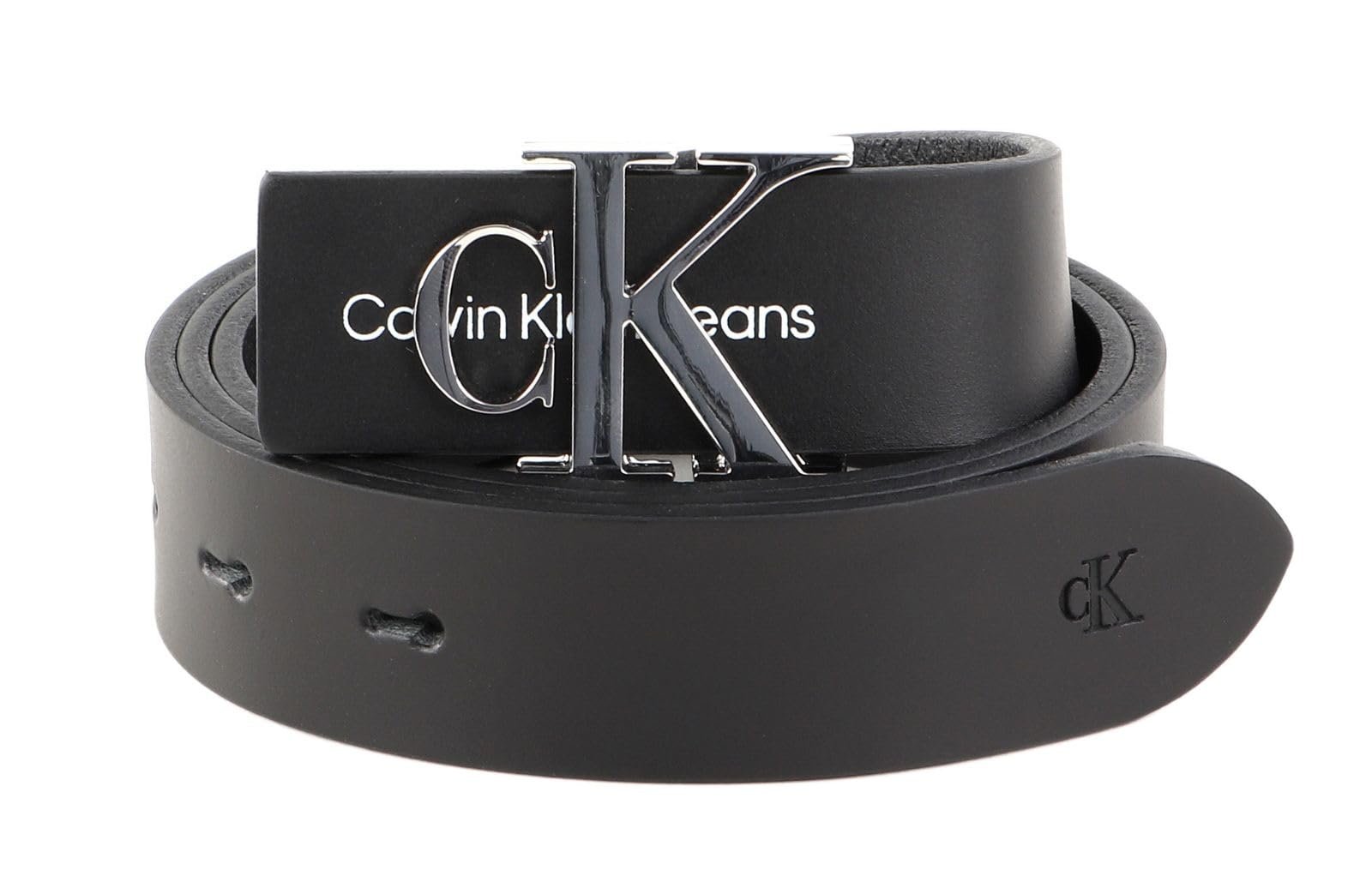 Ремень Calvin Klein Monogram Hardware 3.0 см Кожаный, фото №1