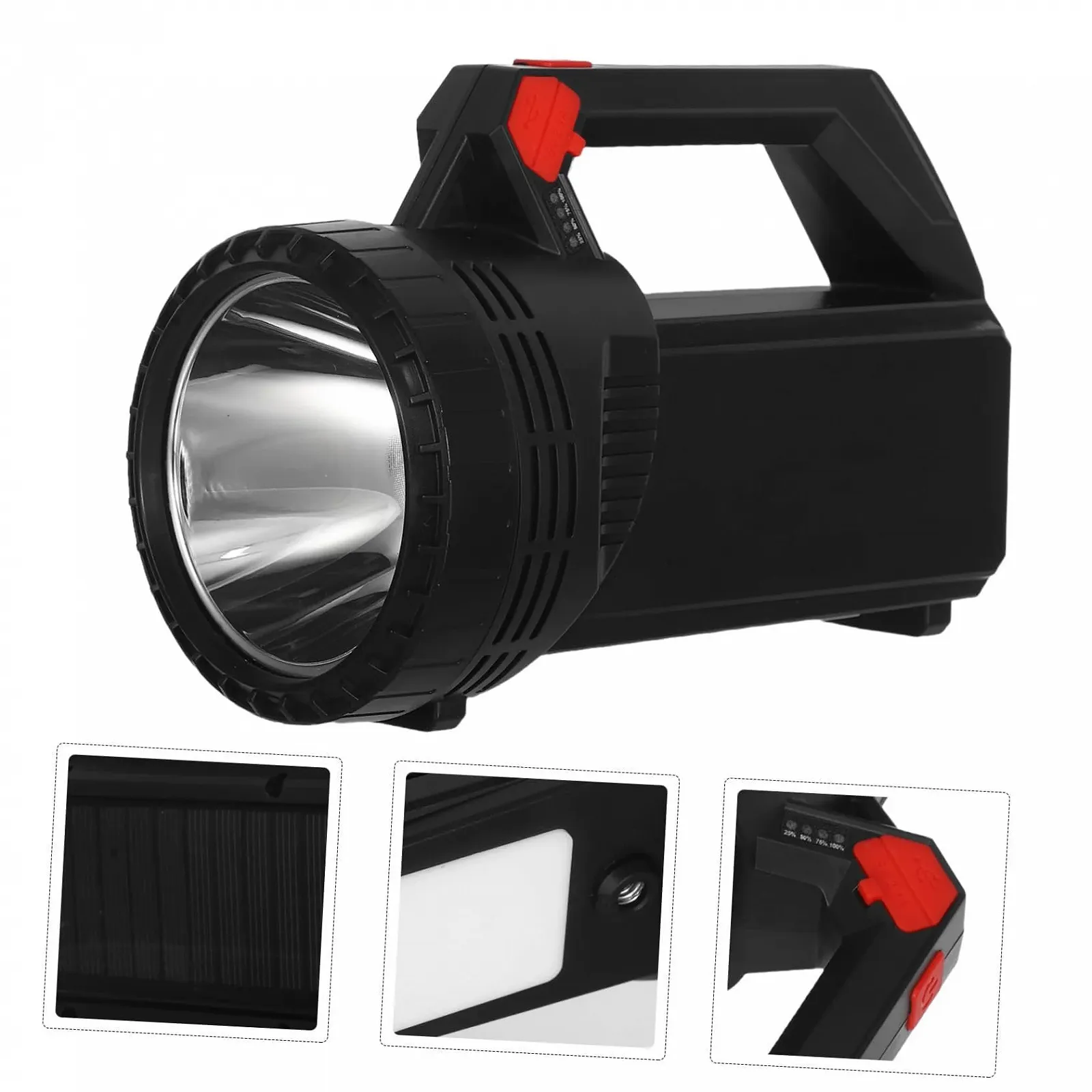 Ліхтар на сонячній батареї NUOBESTY для виживання з надзвичайно потужним дальнім променем для надзвичайних ситуацій на відкритому повітрі, кемпінгу, походів, полювання та домашнього використання, фото №7