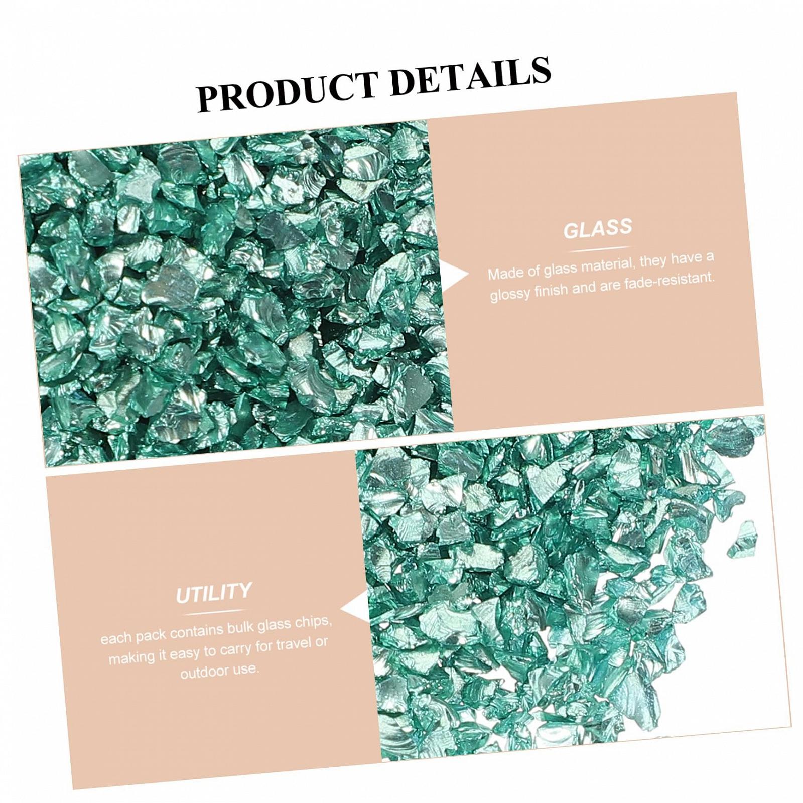 Стеклянные осколки FRCOLOR для дизайна ногтей, алмазной живописи, неровные украшения для ногтей, фото №7