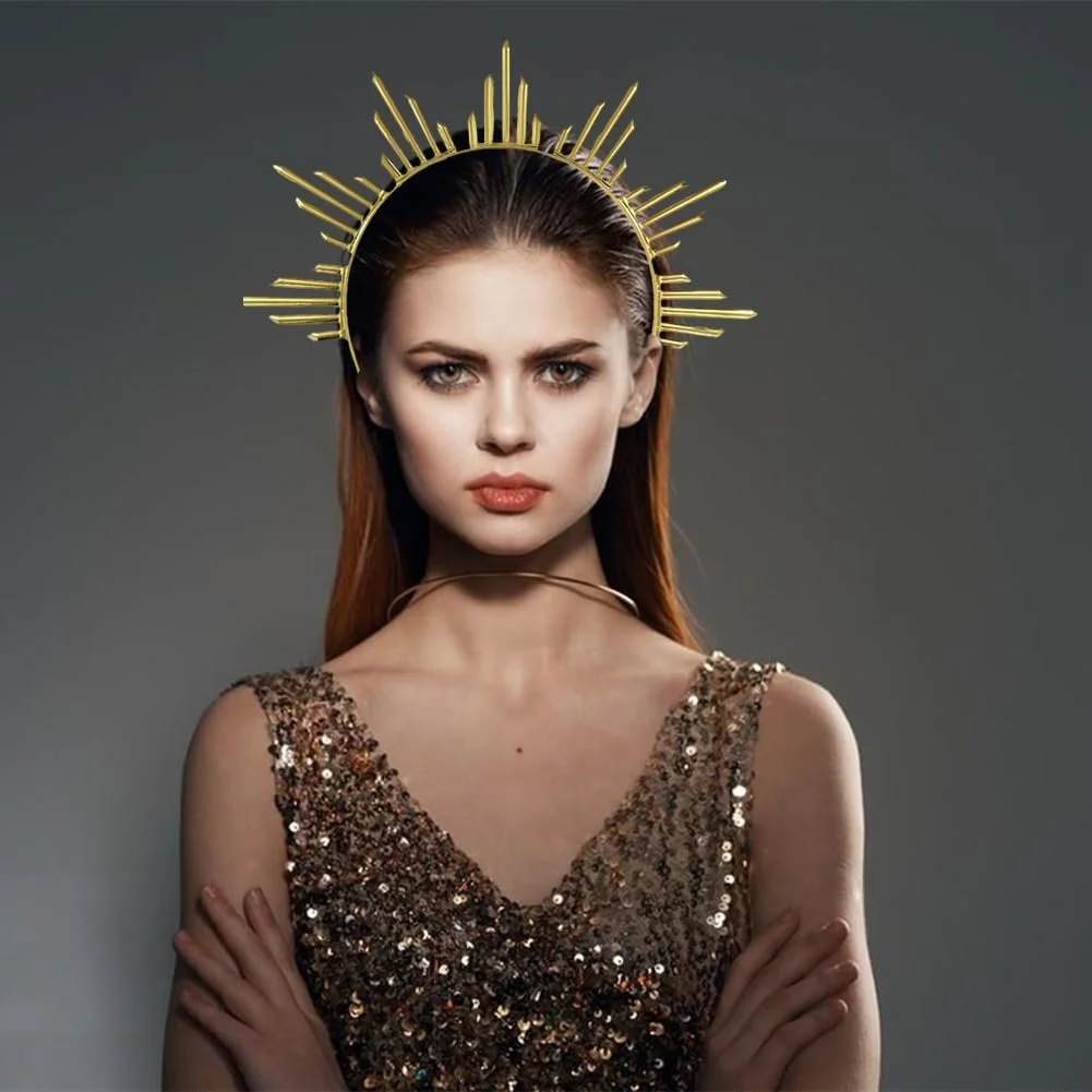 Набір з 2 золотистих та сріблястих обручів, фото №4