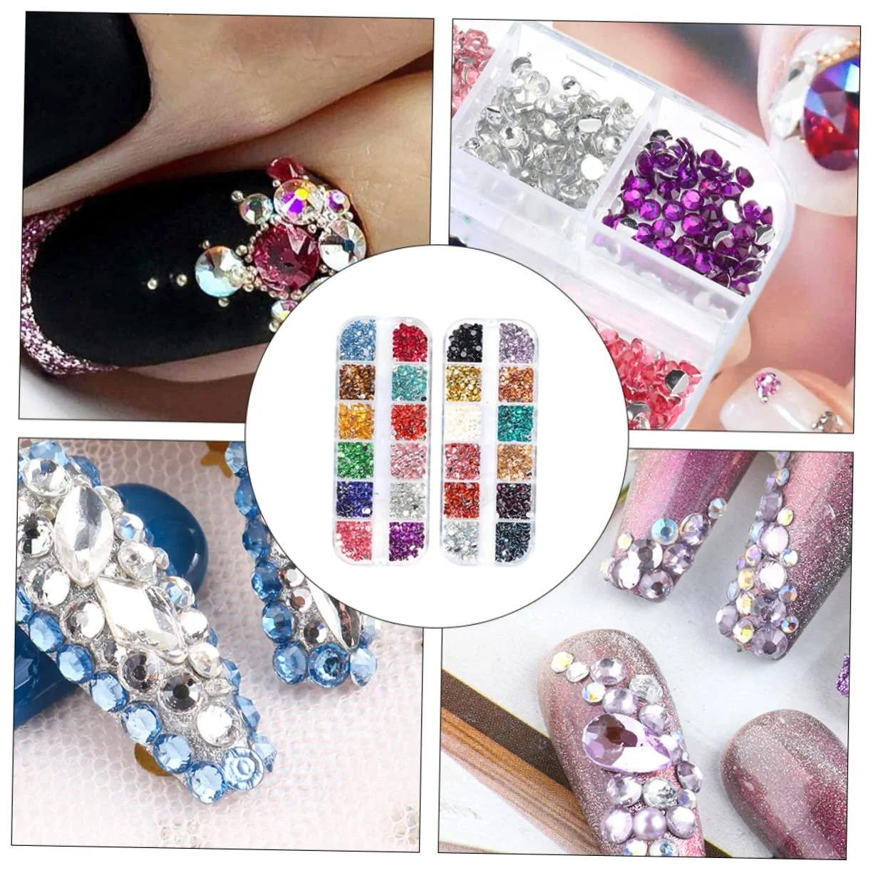 Прикраса для нігтів FOMIYES Стрази, фото №9