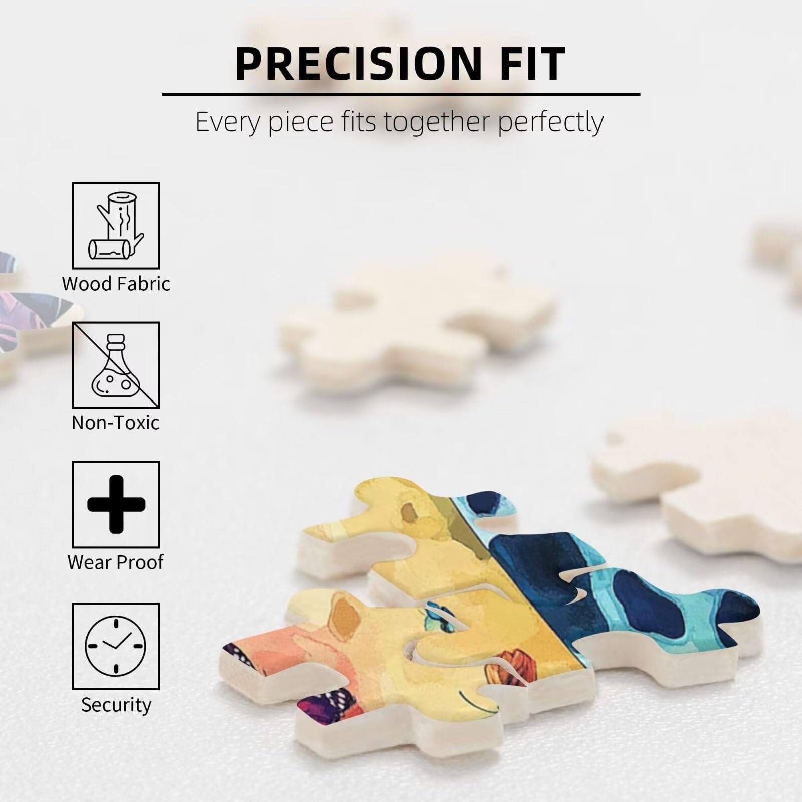 Деревянный пазл M-1229 Giraffe 300 деталей, фото №5