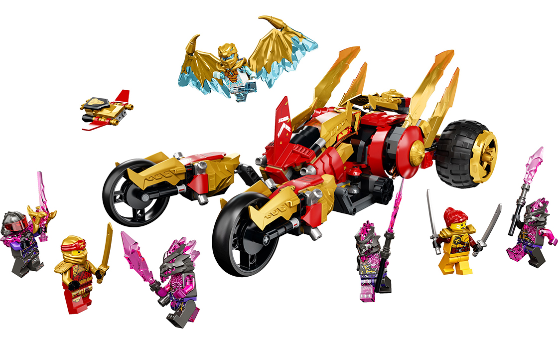 Детские конструкторы LEGO NINJAGO Рейдер Золотого дракона Кая 71773, фото №2