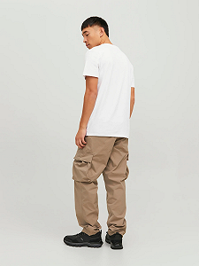 Футболка JCOHUNT TEE SS CREW NECK LN 12228391- Jack&Jones Білий L synthetic.ua - Фото 1