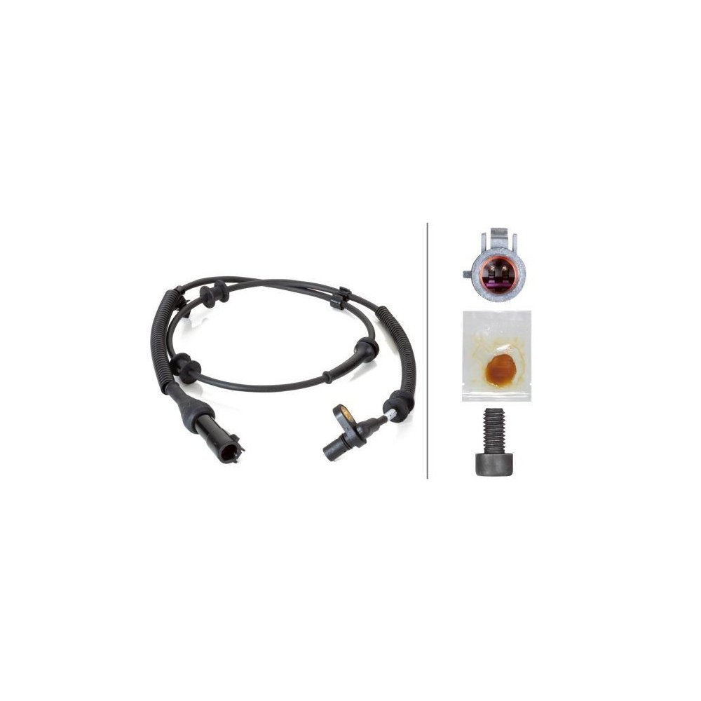 Датчик частоты вращения колеса HELLA 6PU 230 040-601 для FORD, передняя ось, фото №1 Датчик частоты вращения колеса HELLA 6PU 230 040-601 для FORD, передняя ось, фото №1