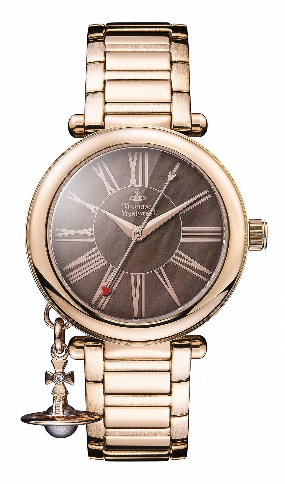 Жіночий Кварцовий Годинник Vivienne Westwood Mother Orb VV006PBRRS Рожеве Золото, фото №1