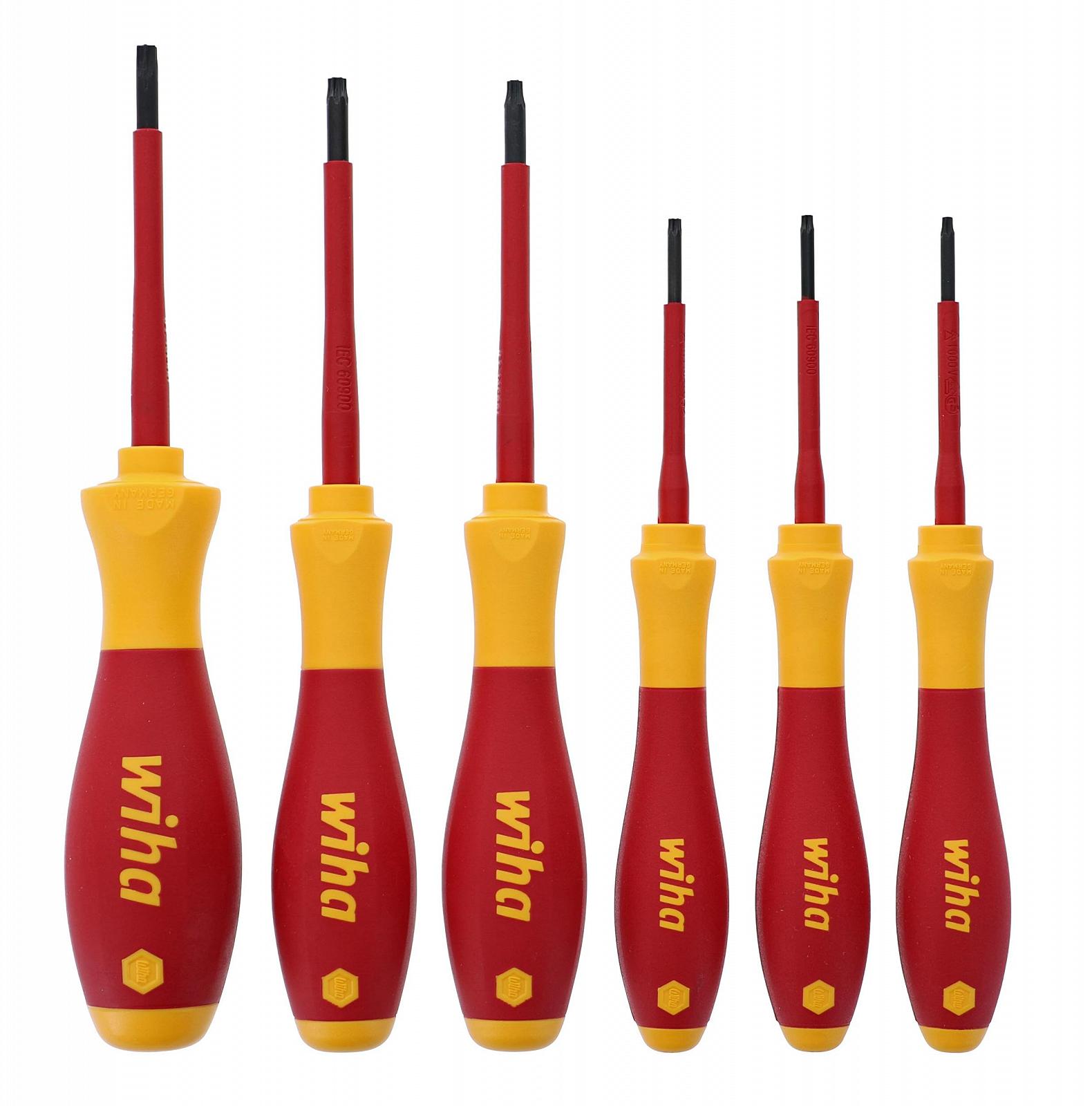 Набір викруток Wiha 32590 Torx ізольовані 6-шт., фото №1 Набір викруток Wiha 32590 Torx ізольовані 6-шт., фото №1