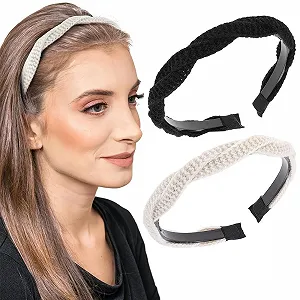 Набір плетених обручів на голову з зубцями для жінок - Фото 1