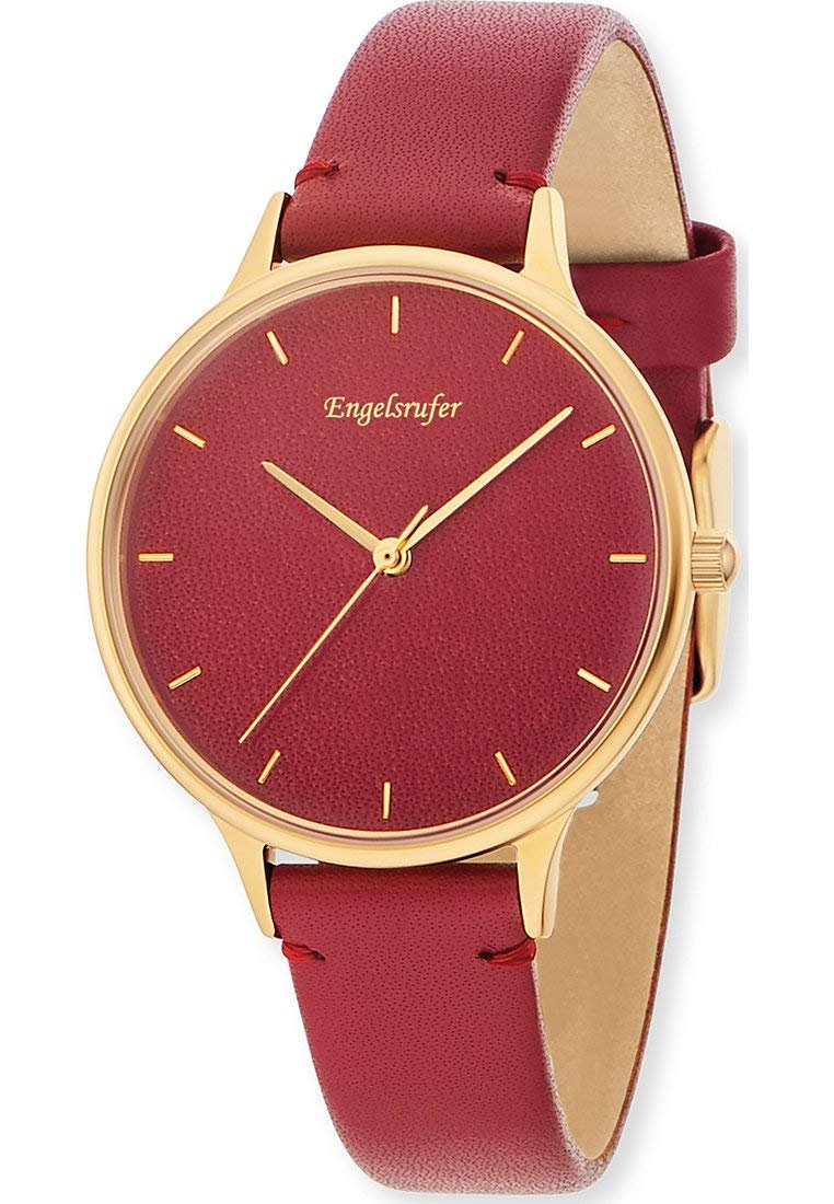 Женские часы Engelsrufer Colour ERWA-COLOUR-LRD1 Кварцевые Золотые Красные, Ремешок, фото №4 Женские часы Engelsrufer Colour ERWA-COLOUR-LRD1 Кварцевые Золотые Красные, Ремешок, фото №4