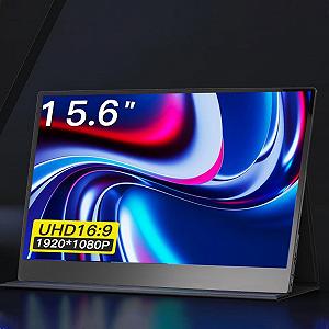 Монітор Annadue 15.6 дюймів 1920 x 1080P 16:9 USB C Чорний synthetic.ua - Фото 1