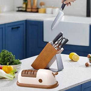 Точилка для ножей и ножниц аккумуляторная компактная synthetic.ua - Фото 1