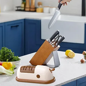 Точило для ножів та ножиць акумуляторна компактна synthetic.ua - Фото 1