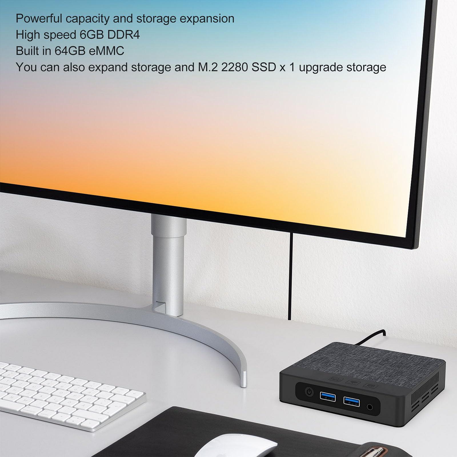 Комп'ютер Tiny PC N4000 6GB/64GB WiFi 4K-2 (EU Plug 6+64G), фото №5