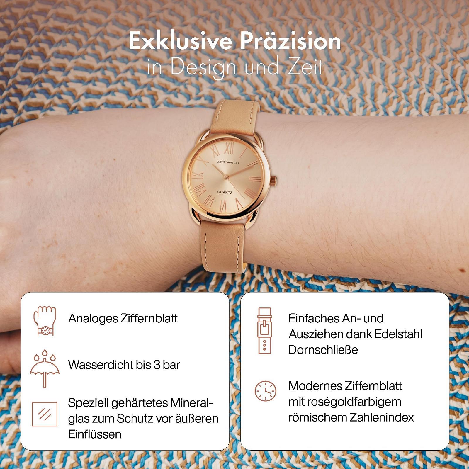 Жіночий годинник Just Watch Maisie JW10006, нержавіюча сталь, натуральна шкіра, класичний, аналоговий, фото №3 Жіночий годинник Just Watch Maisie JW10006, нержавіюча сталь, натуральна шкіра, класичний, аналоговий, фото №3