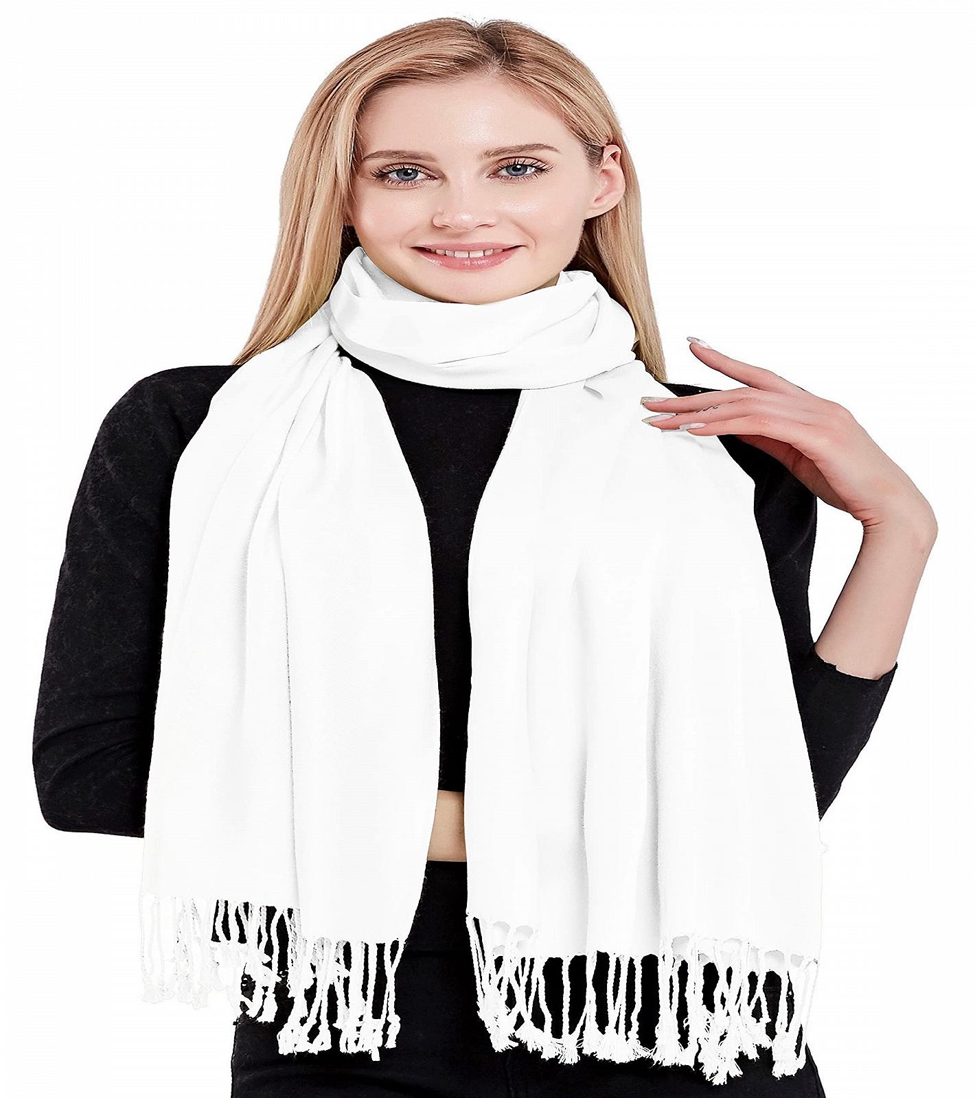 Однотонный шарф CJ Apparel, палантин, накидка, маска для лица, пашмина, фото №4