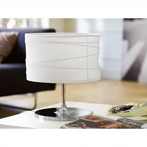 Настільна лампа Sompex Lupo 91113 Хром/Біла synthetic.ua - Фото 1